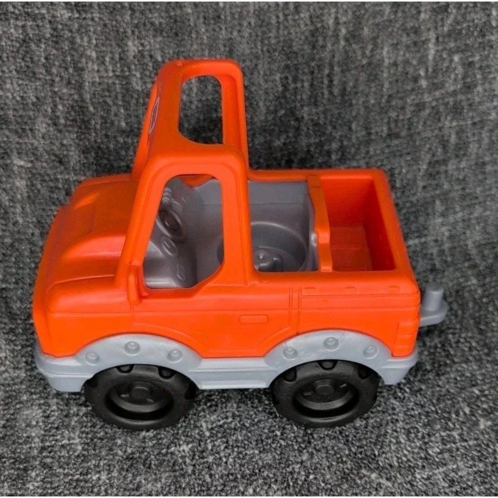 FisherPrice Little People Orange Pickup Truck w Boy Figure Toy Lot